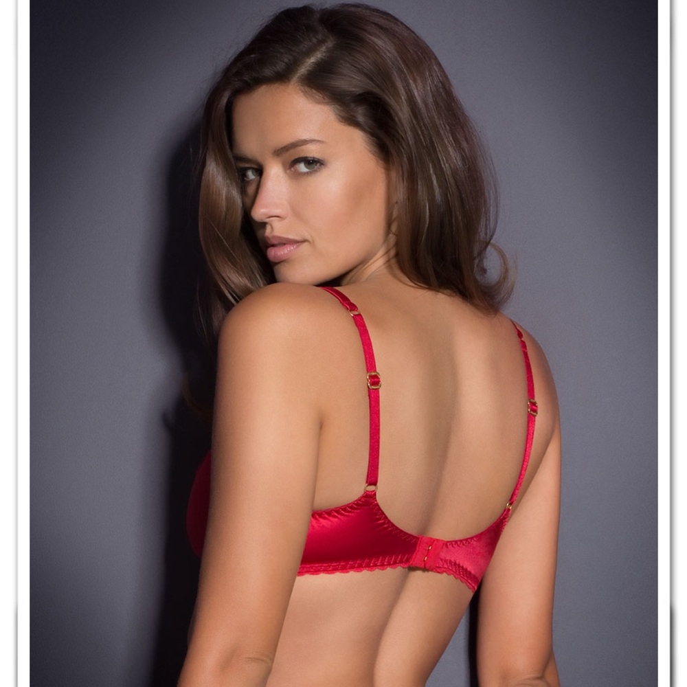 Agent Provocateur Tammi Red Silk Blend Bra. 34A. NWT. - Picture 2 of 6